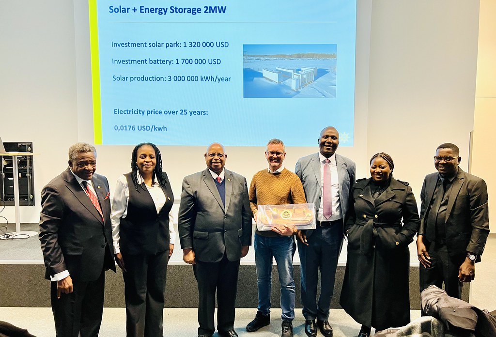 Zimbabwe Parliament Delegation’s visit to Energi Engagemang Solar Park, Strängnäs